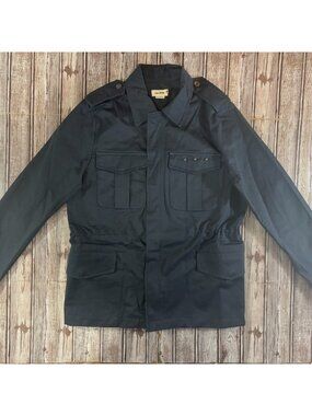 Zadig & Voltaire Kayak Love Punk Military Jacket size M color Navy NWT mspr $598